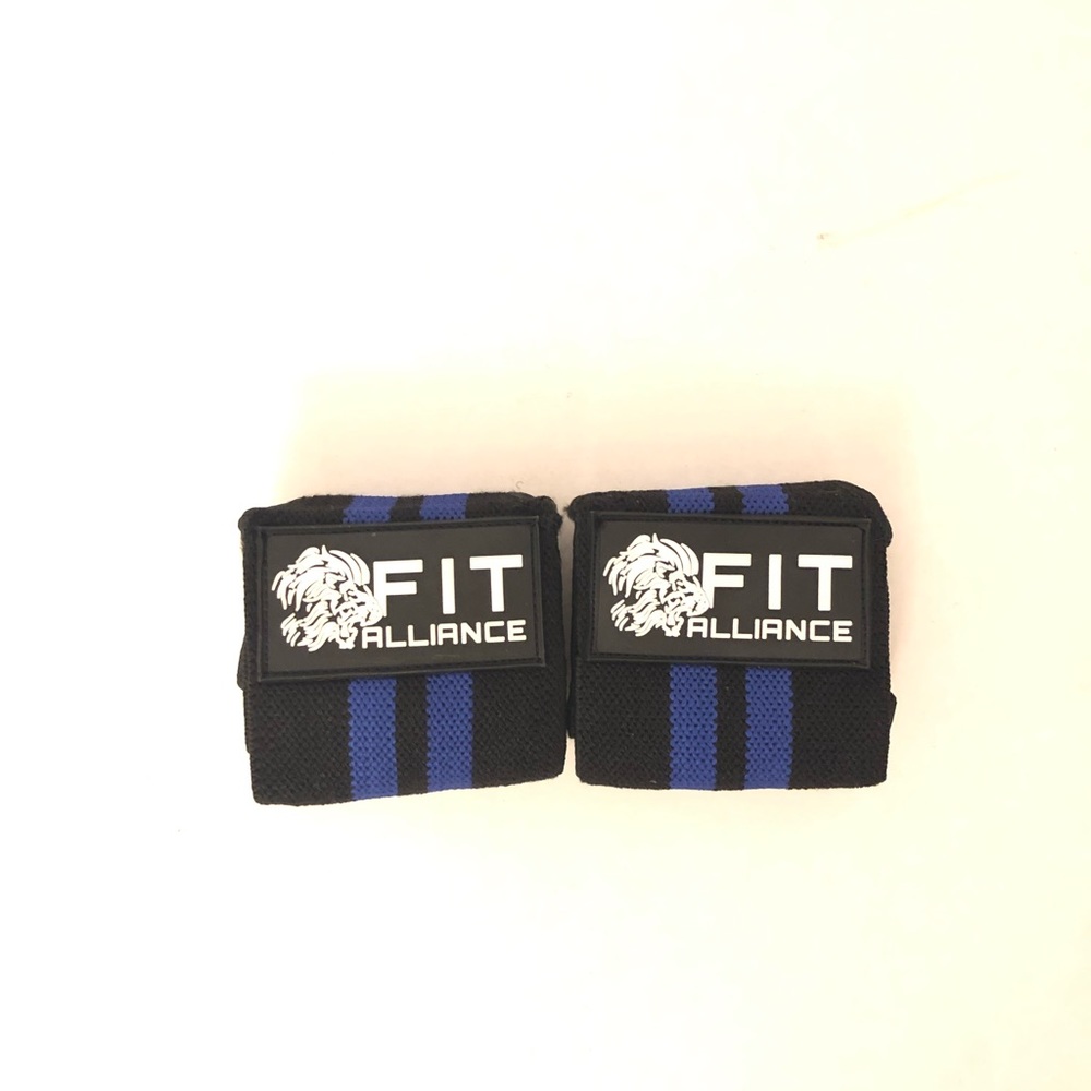 Fit Alliance Blue/Black Wrist Wrap & Strap Combo